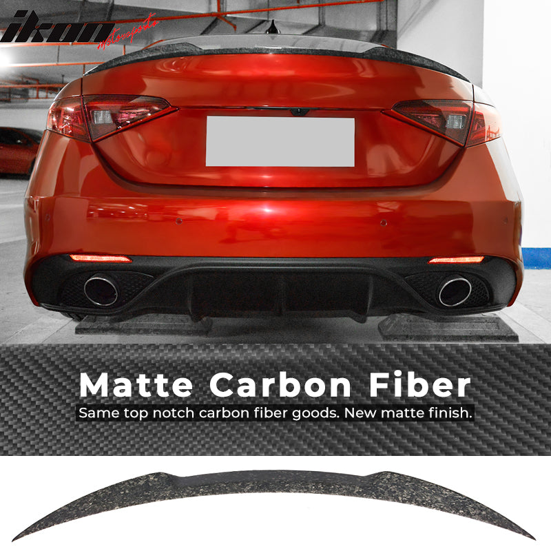 2015-2023 Alfa Romeo Giulia OE Style Trunk Spoiler Forged Carbon Fiber
