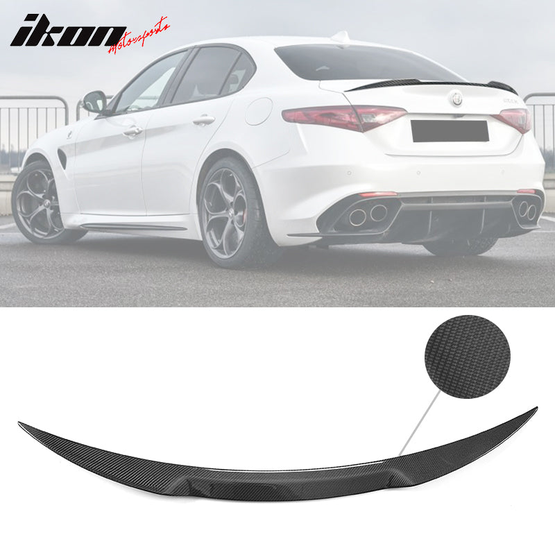 2015-2018 Alfa Romeo Giulia OE Style Rear Trunk Spoiler Carbon Fiber