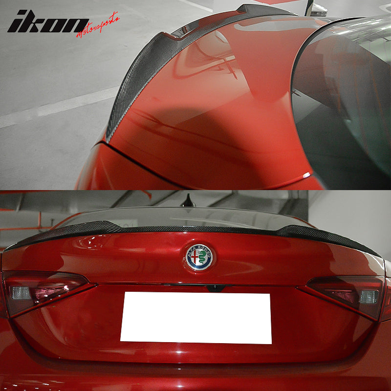 2015-2018 Alfa Romeo Giulia OE Style Rear Trunk Spoiler Carbon Fiber