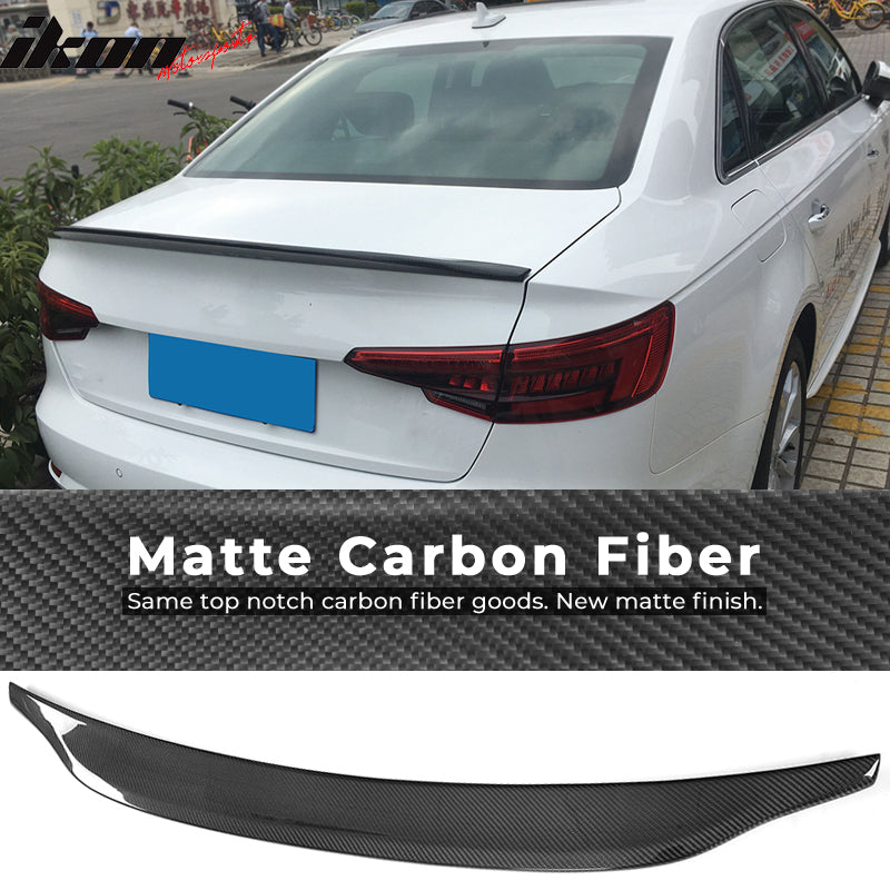 2017-2023 Audi A4/A4 Quattro S4 B9 CA Style Trunk Spoiler Carbon Fiber