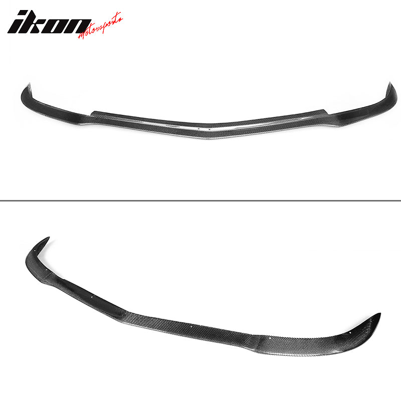 2012-2014 Benz C Class W204 MC Style Front Bumper Lip Carbon Fiber