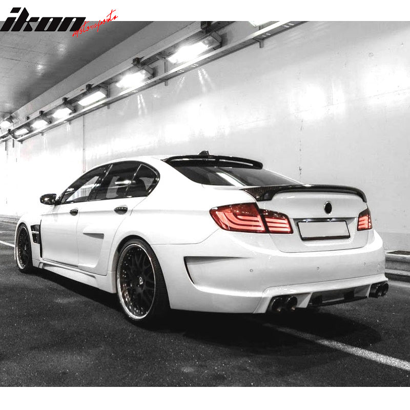 2011-2016 BMW 5Series F10 M5 HM Style Trunk Spoiler Matte Carbon Fiber