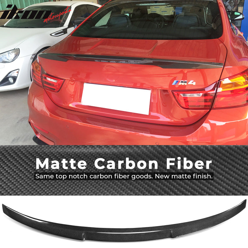 2015-2020 BMW M4 F82 Coupe VO Style Trunk Spoiler Lip Carbon Fiber FRP