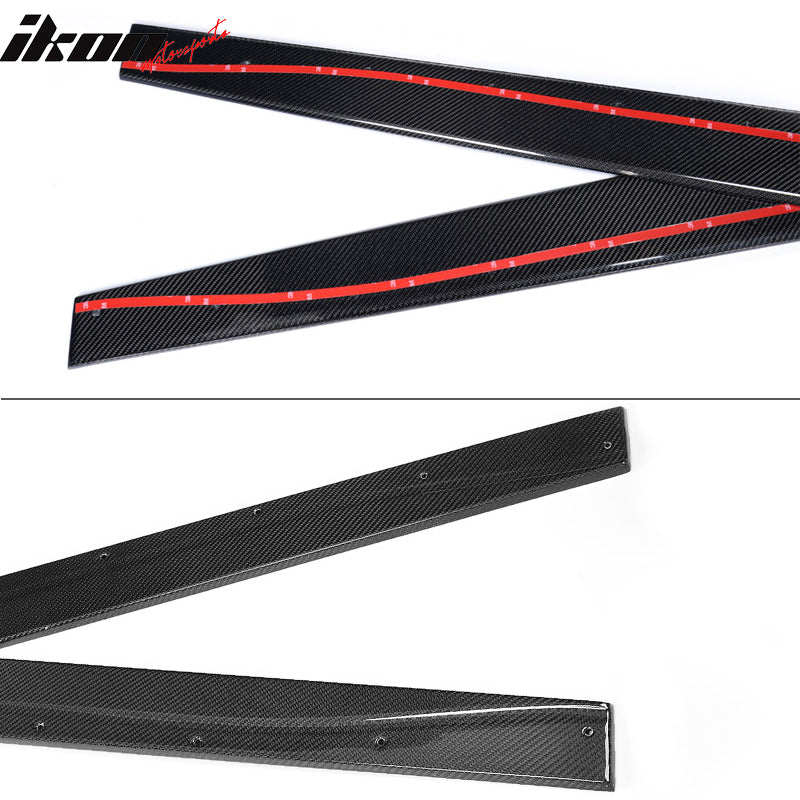 2015-2020 BMW M4 F82 F83 MP Style 2PCS Side Skirts Carbon Fiber FRP