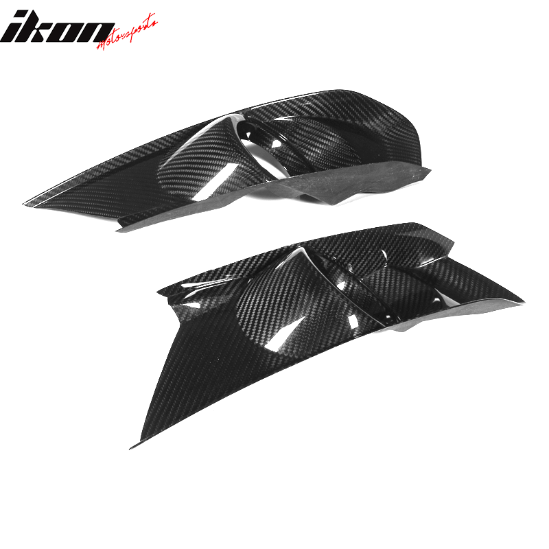 2015-2017 Ford Mustang JC Style 2PC Fog Lights Lamp Cover Carbon Fiber