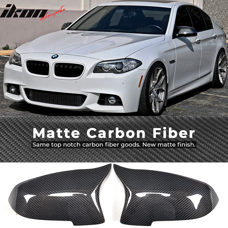 2014-2016 BMW F07 F10 F11 5 Series JC Side Mirror Covers Carbon Fiber