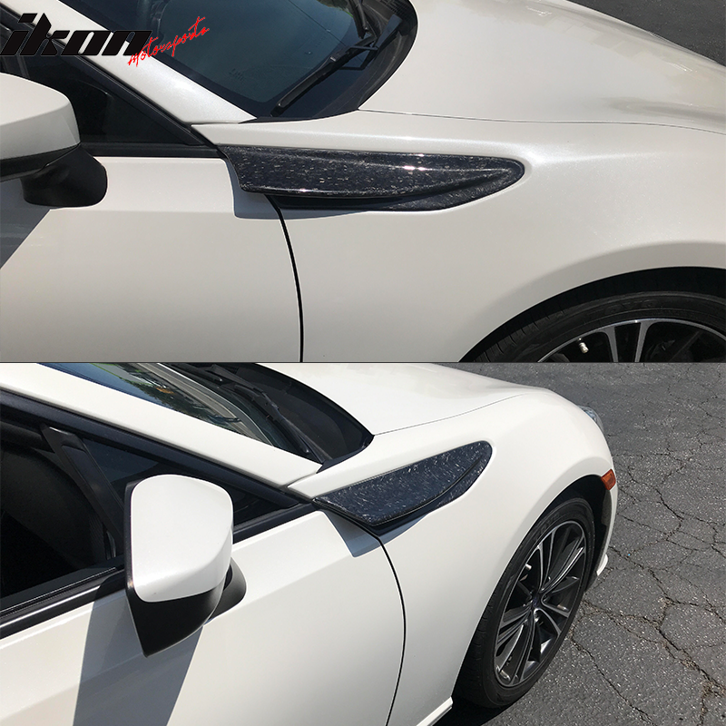 2013-2020 Scion FR-S T Style Side Fender Fin Matte Forged Carbon Fiber