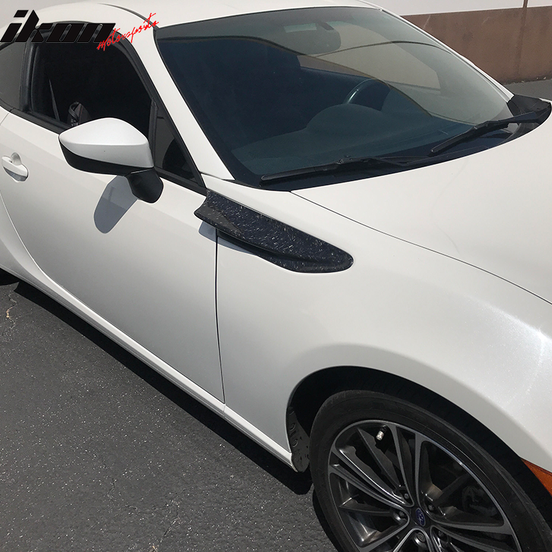 2013-2020 Scion FR-S T Style Side Fender Fin Matte Forged Carbon Fiber