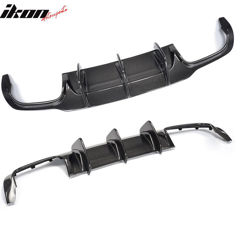 2012-2015 Benz W204 C63 AMG Style Rear Bumper Diffuser Carbon Fiber