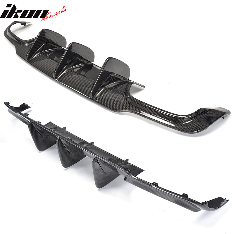 2012-2015 Benz W204 C63 AMG Style Rear Bumper Diffuser Carbon Fiber