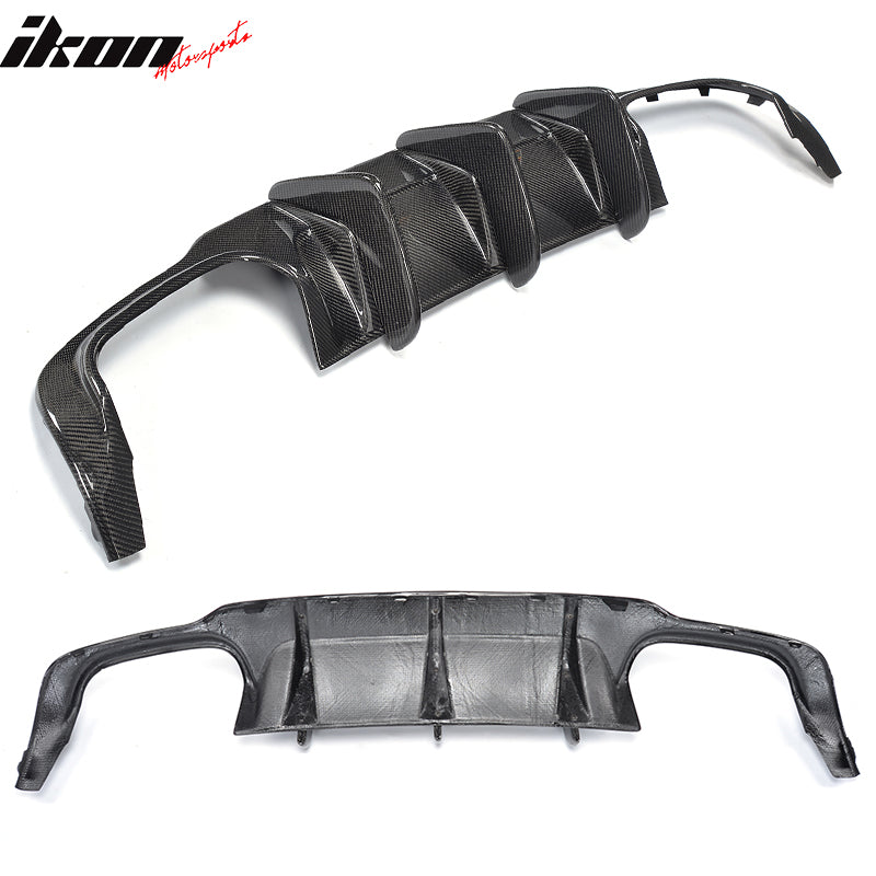 2012-2015 Benz W204 C63 AMG Style Rear Bumper Diffuser Carbon Fiber