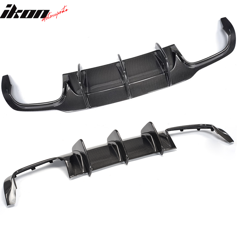 2012-2015 Benz W204 C63 AMG Style Rear Bumper Diffuser Carbon Fiber