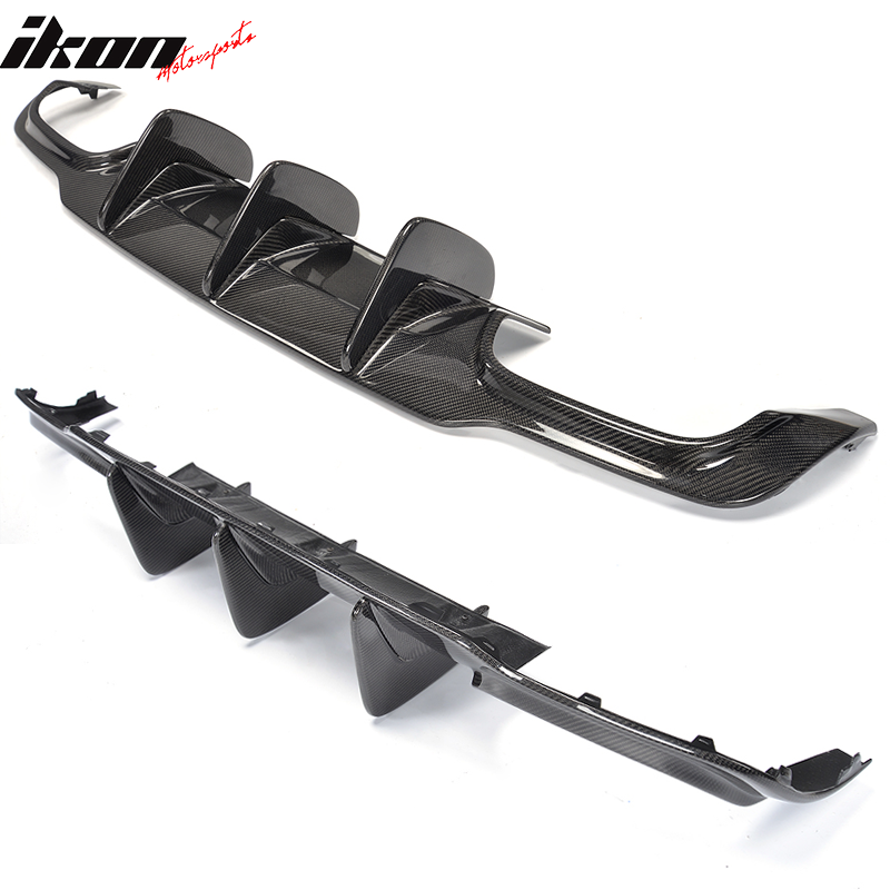 2012-2015 Benz W204 C63 AMG Style Rear Bumper Diffuser Carbon Fiber