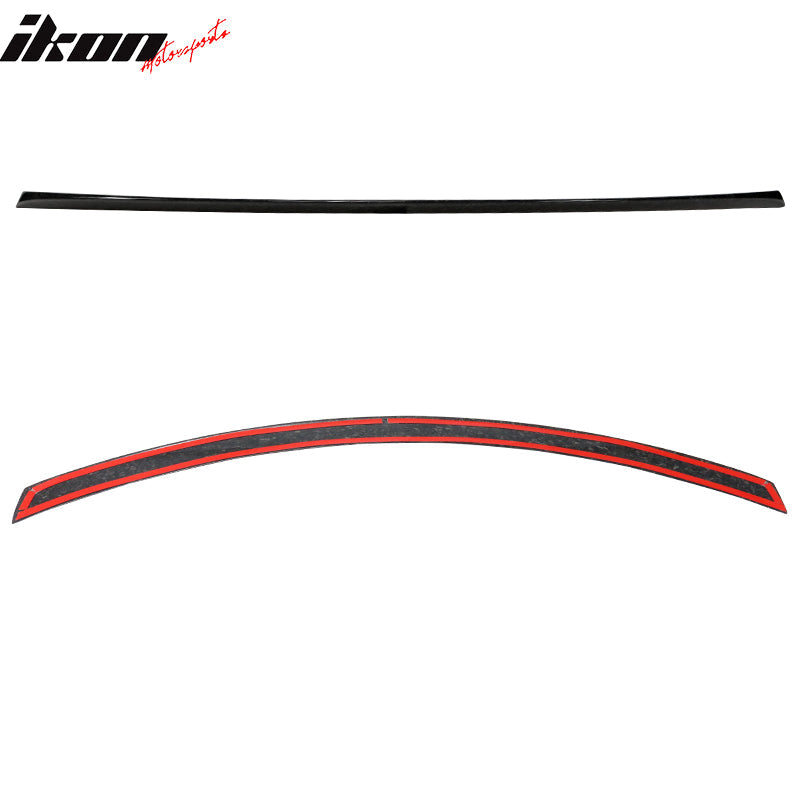 2017-2020 Tesla Model S IKON Front Lip + Trunk Spoiler CF