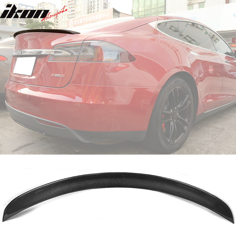2012-2025 Tesla Model S OE Style Rear Trunk Spoiler Carbon Fiber FRP