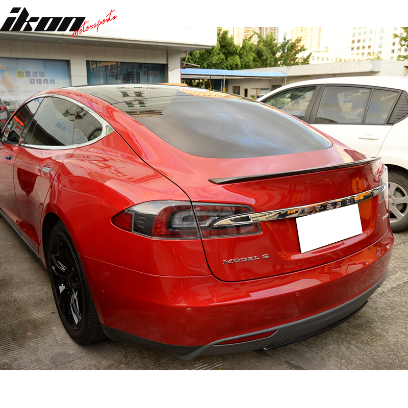 2012-2025 Tesla Model S OE Style Rear Trunk Spoiler Carbon Fiber FRP