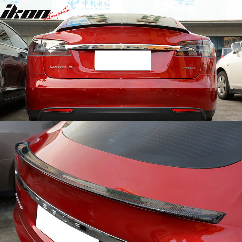 2012-2025 Tesla Model S OE Style Rear Trunk Spoiler Carbon Fiber FRP