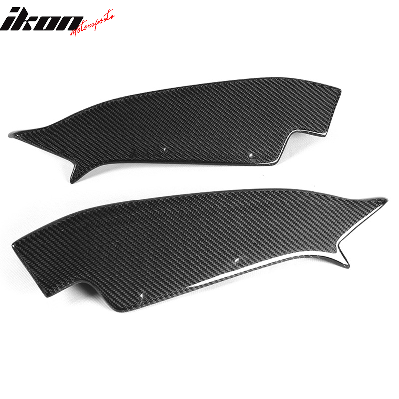 2011-2012 BMW 1 Series M E82 R Style Rear Lip Splitters Carbon Fiber