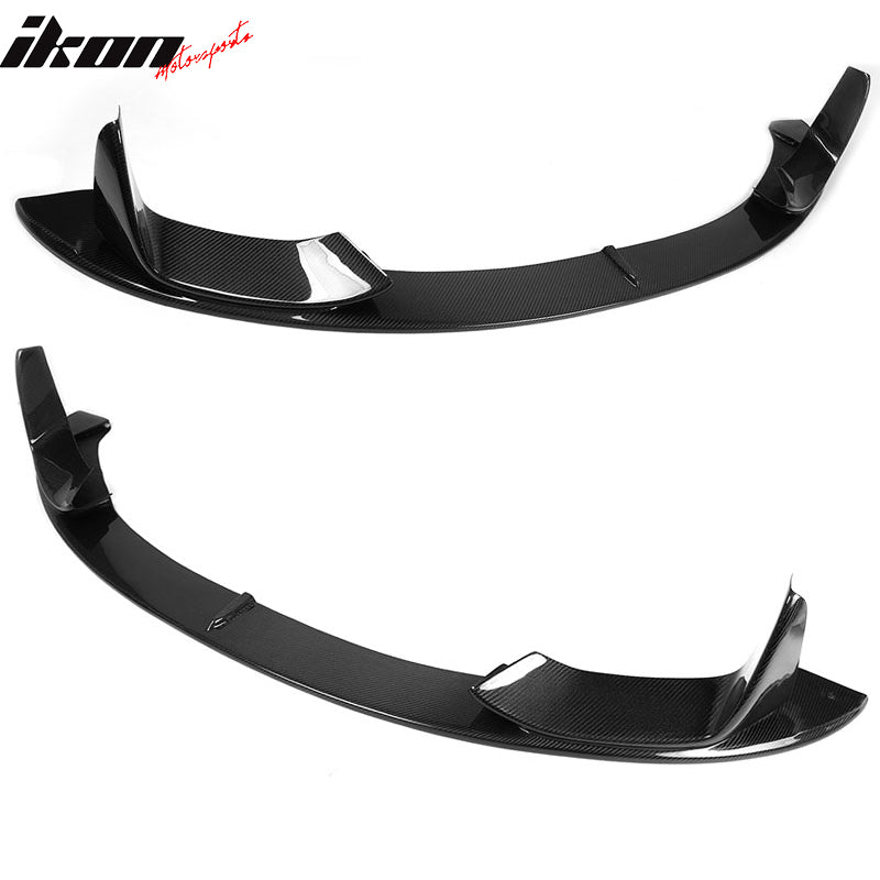2015-2020 BMW M3 F80 M4 F82 F83 P Style Front Bumper Lip Carbon Fiber