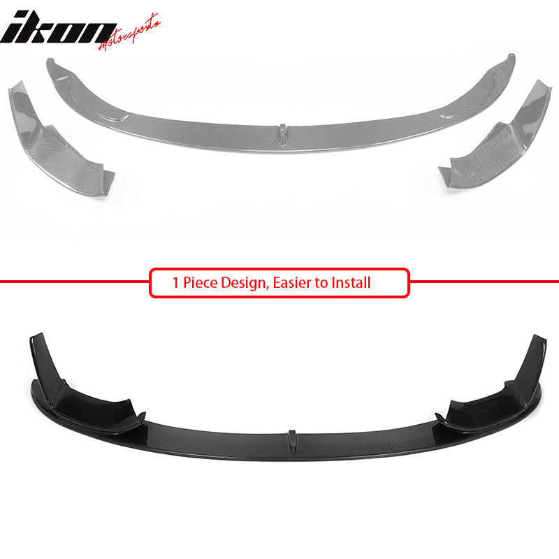 2015-2020 BMW M3 F80 M4 F82 F83 P Style Front Bumper Lip Carbon Fiber