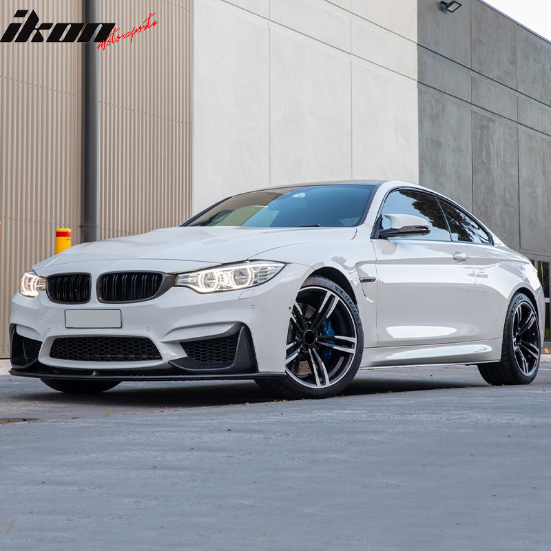 2015-2020 BMW M3 F80 M4 F82 F83 P Style Front Bumper Lip Carbon Fiber