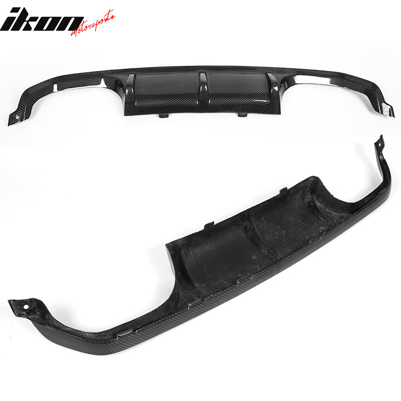 2015-2020 BMW F82 M4 Coupe P Style Rear Bumper Diffuser Carbon Fiber