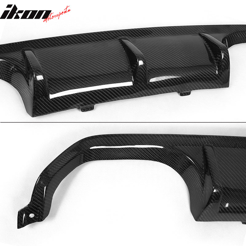 2015-2020 BMW F82 M4 Coupe P Style Rear Bumper Diffuser Carbon Fiber