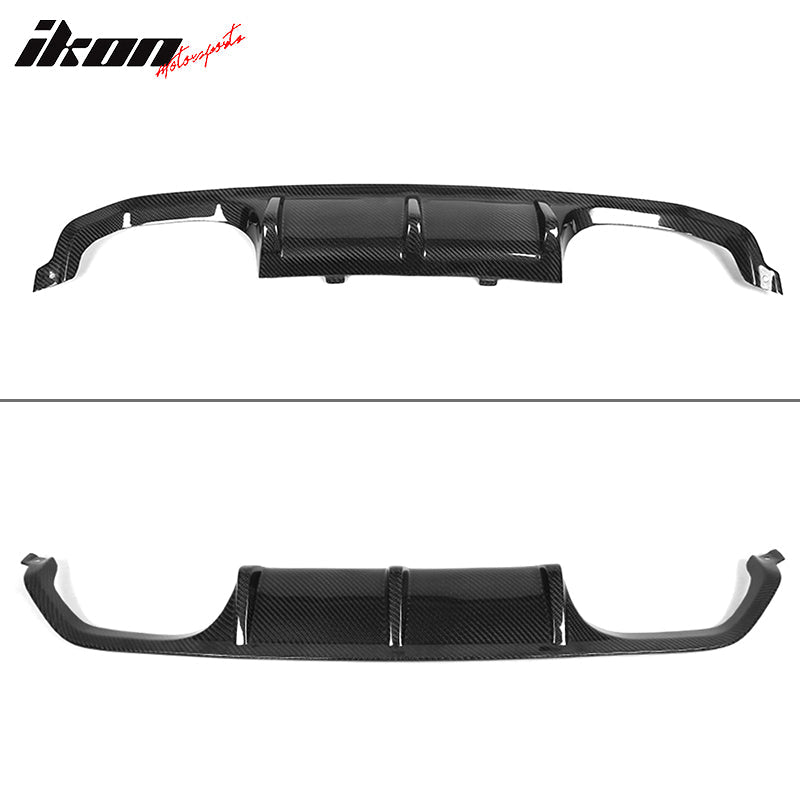2015-2020 BMW F82 M4 Coupe P Style Rear Bumper Diffuser Carbon Fiber