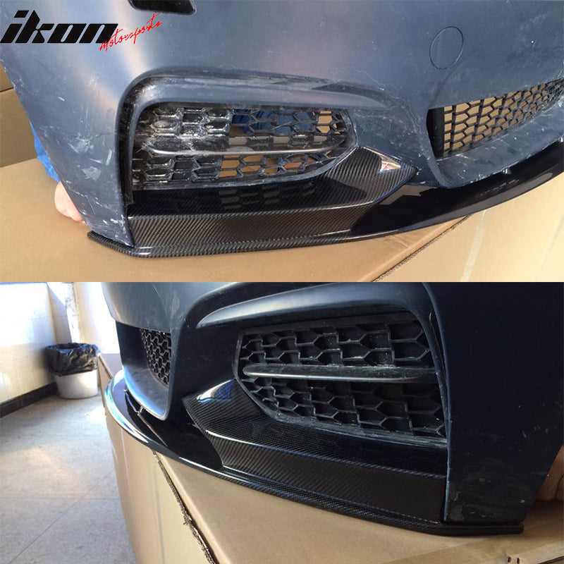 2014-2021 BMW 2 Series F22 F23 MP Style Front Bumper Lip Carbon Fiber
