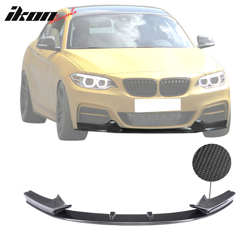 2014-2021 BMW 2 Series F22 F23 MP Style Front Bumper Lip Carbon Fiber