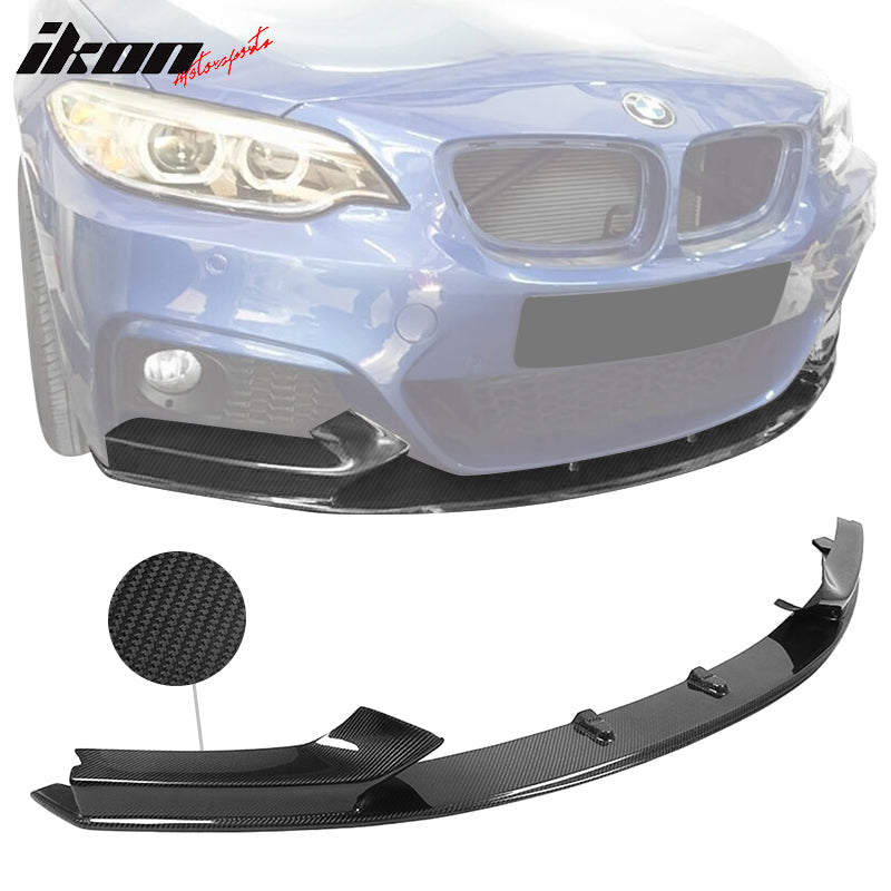 2014-2021 BMW 2 Series F22 F23 MP Style Front Bumper Lip Carbon Fiber