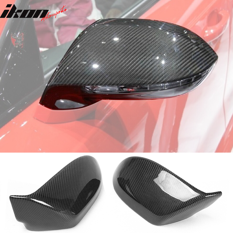2012-2018 Audi A7 4G8 JC Style Side Mirror Cover Caps Carbon Fiber FRP