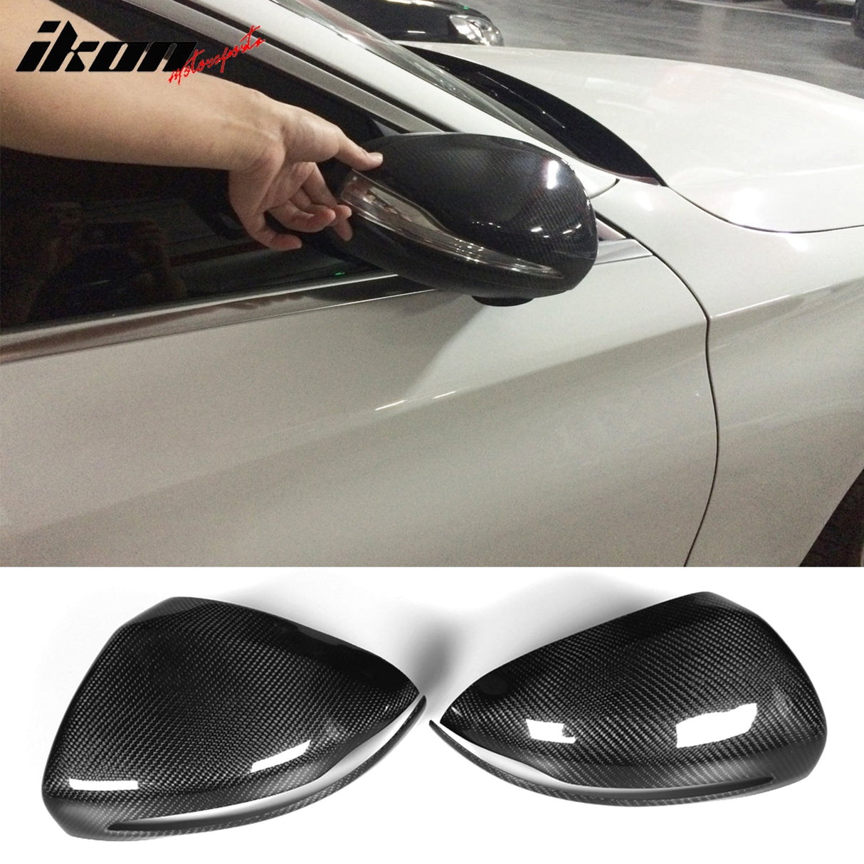 2015-2018 Benz W205 C Class W222 S Class Mirror Cover Carbon Fiber FRP