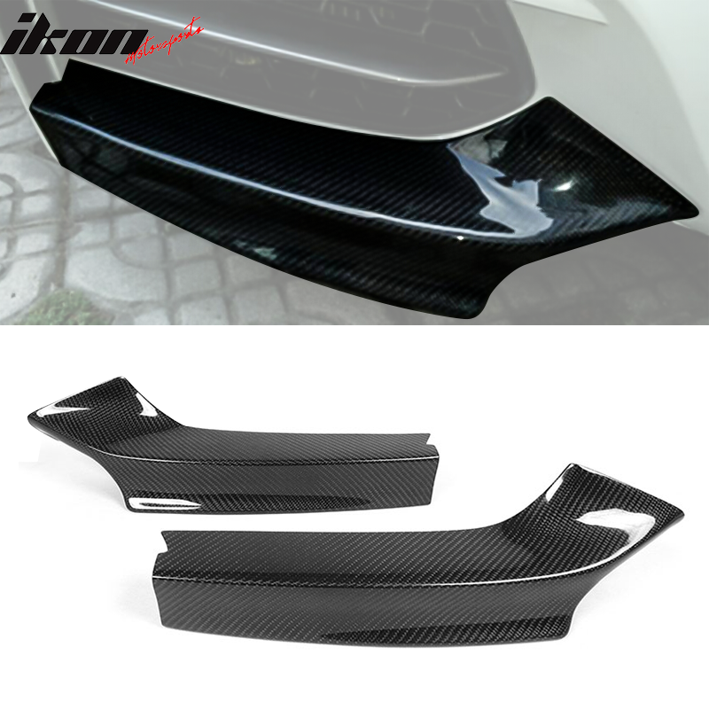 2014-2021 BMW 2 Series F22 F23 MP 2PC Front Lip Splitters Carbon Fiber