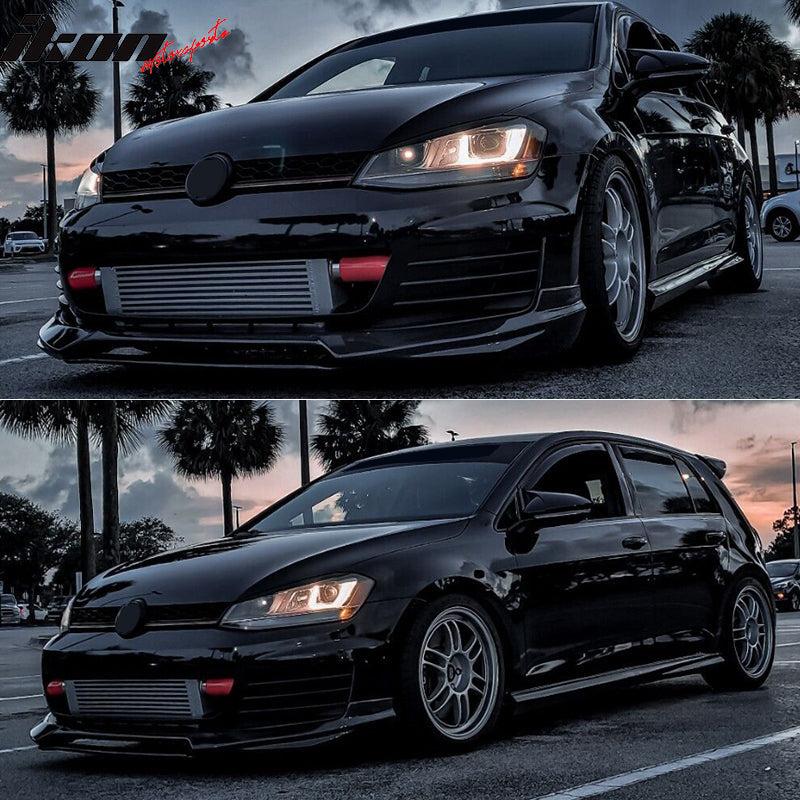 2014-2018 Volkswagen GTI MK7 RG Style Front Bumper Lip Carbon Fiber