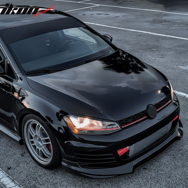 2014-2018 Volkswagen GTI MK7 RG Style Front Bumper Lip Carbon Fiber