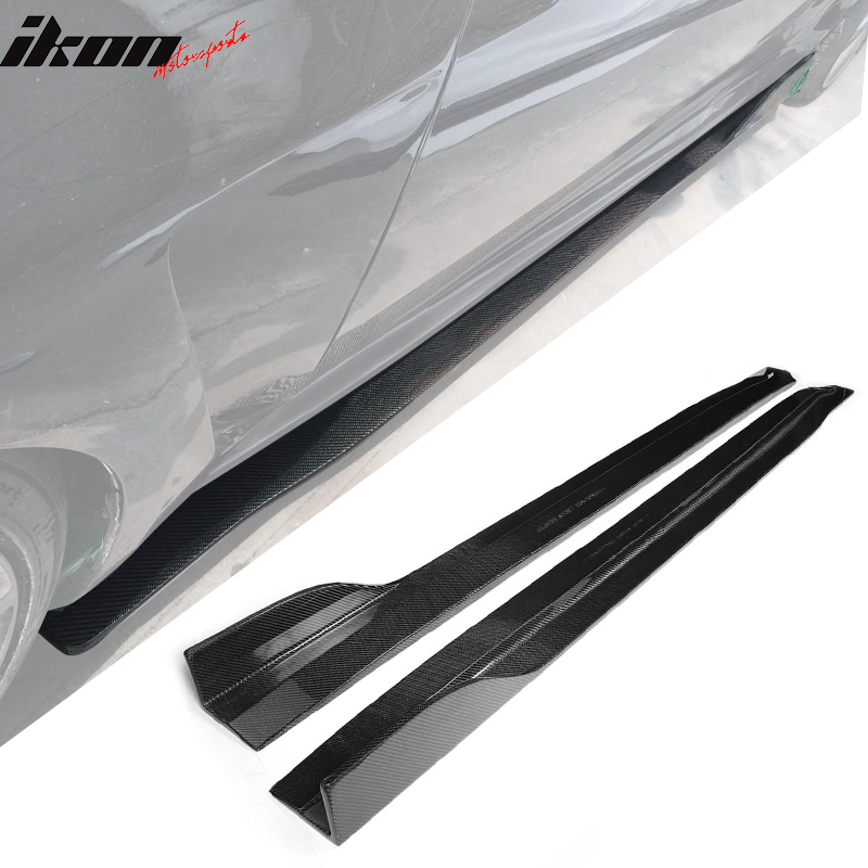 2008-2013 Infiniti G37 V36 Coupe JC Style 2PC Side Skirts Carbon Fiber