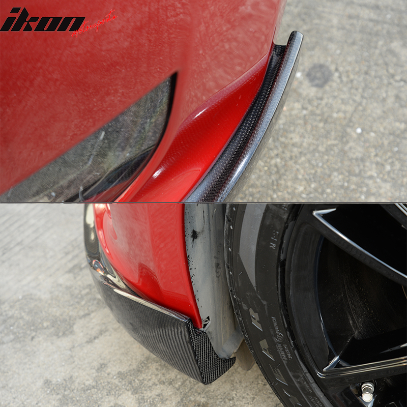 2012-2017 Tesla Model S Sedan JC Style Front Bumper Lip Carbon Fiber