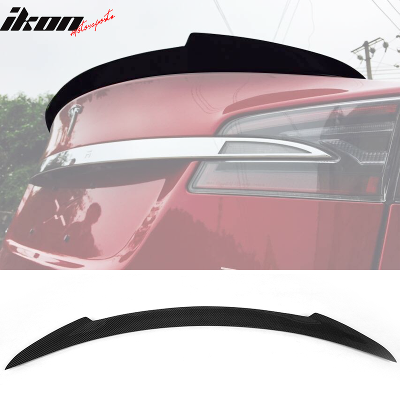 2012-2021 Tesla Model S Sedan JC Style Rear Trunk Spoiler Carbon Fiber