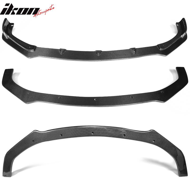 2014-2017 Infiniti Q50 V37 ST Style Front Bumper Lip Carbon Fiber FRP