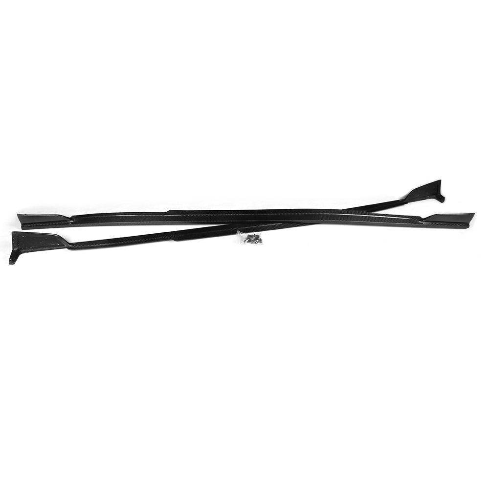2014-2018 Infiniti Q50 V37 ST Style 2PCS Side Skirts Carbon Fiber FRP