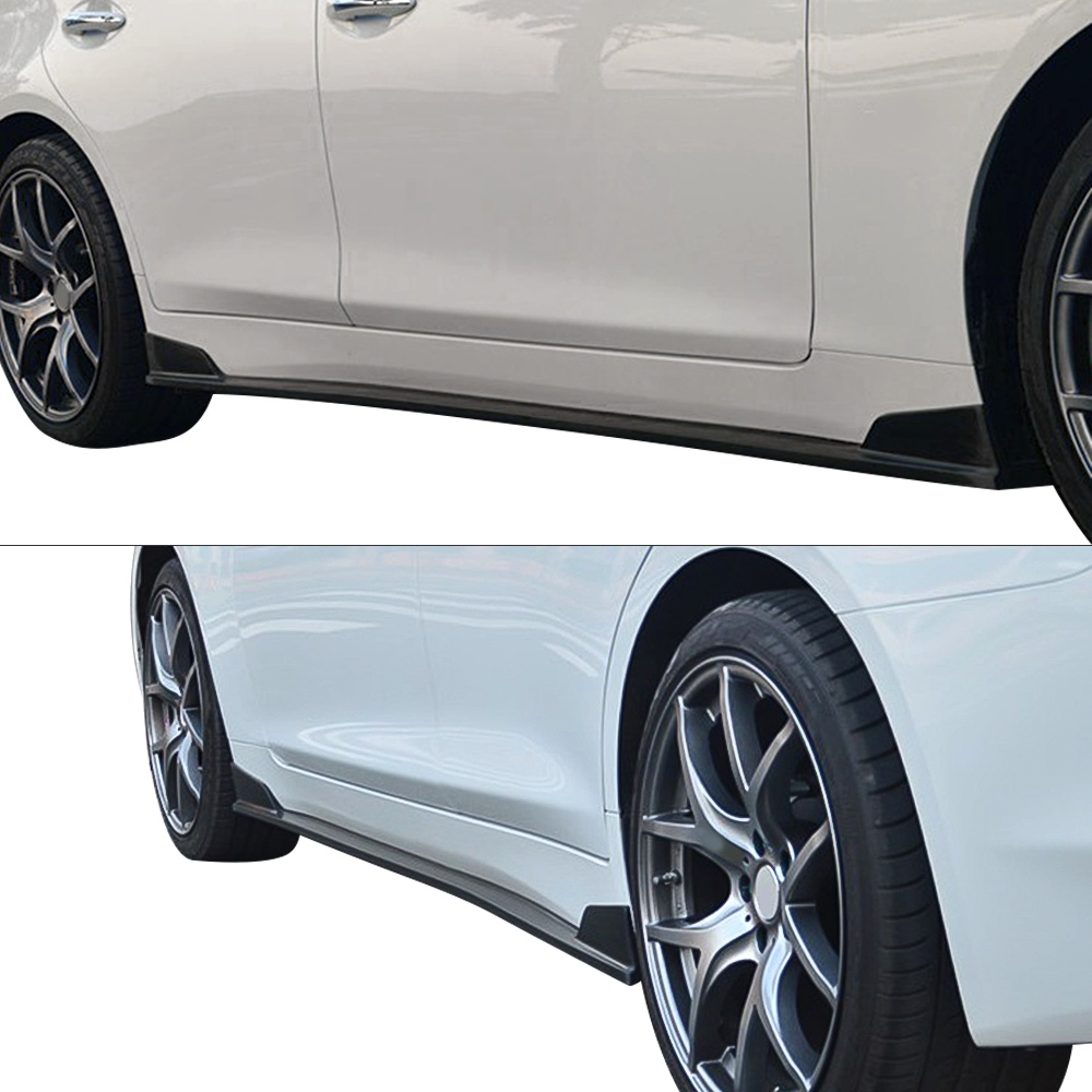 2014-2018 Infiniti Q50 V37 ST Style 2PCS Side Skirts Carbon Fiber FRP