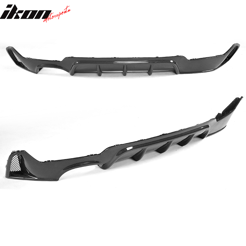 2014-2020 BMW 4 Series P Style Rear Bumper Lip Diffuser Carbon Fiber