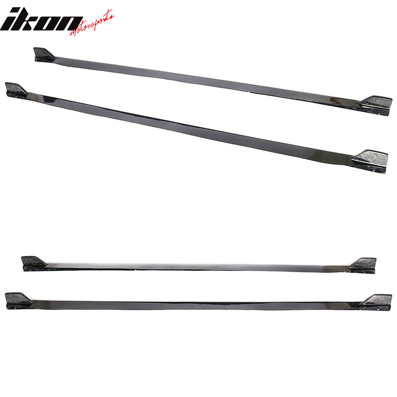 2015-2023 Ford Mustang S550 Coupe JC Side Skirts Forged Carbon Fiber