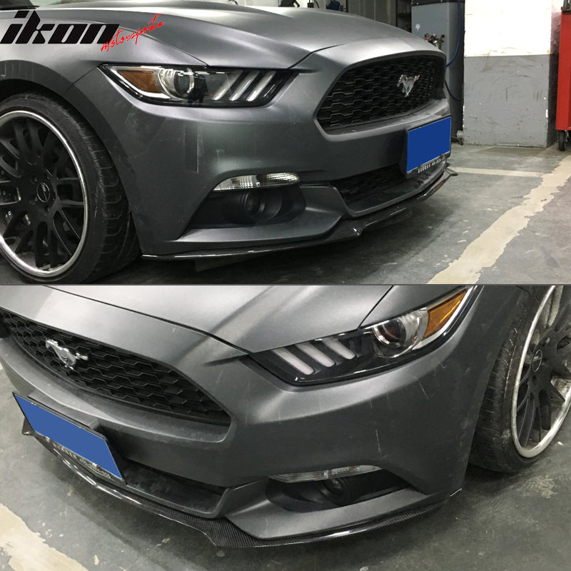 2015-2017 Ford Mustang Coupe OE Style Front Bumper Lip Carbon Fiber