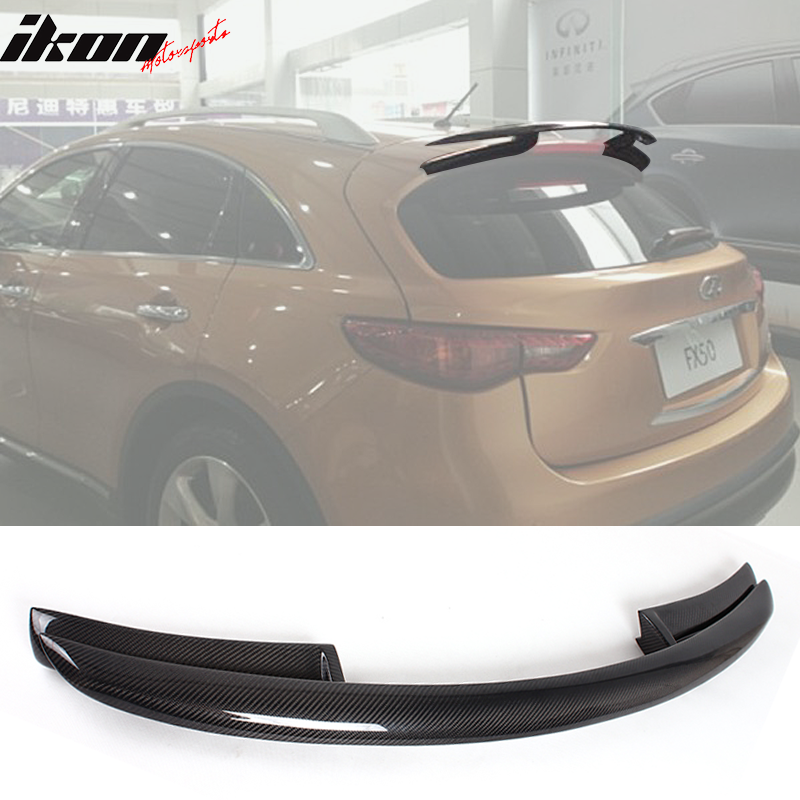 2009-2012 Infiniti FX35 FX50 S51 VE Style Roof Spoiler Carbon Fiber