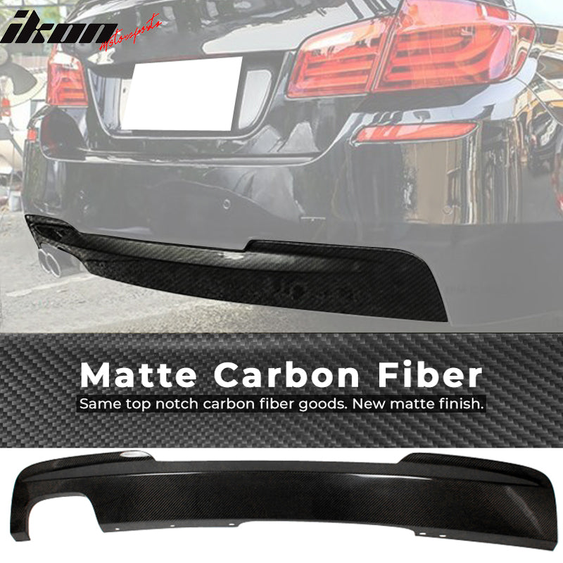 2011-2016 BMW 5 Series F10 OE Style Rear Bumper Diffuser Carbon Fiber
