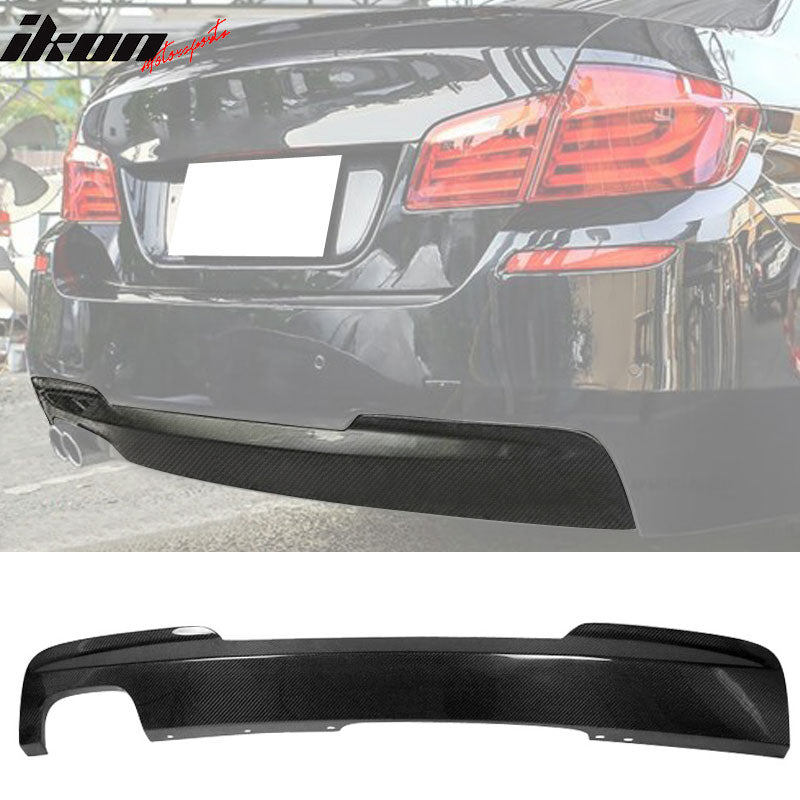 2011-2016 BMW 5 Series F10 OE Style Rear Bumper Diffuser Carbon Fiber