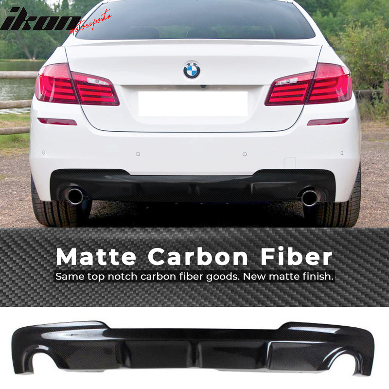 2011-2016 BMW 5 Series F10 M Sport AK Style Rear Diffuser Carbon Fiber