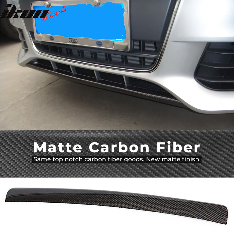 2009-2012 Audi A4 B8 OE Style Front Bumper Lip Spoiler Carbon Fiber